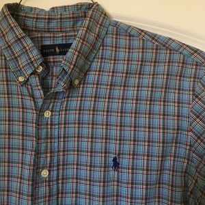 XL plaid button down by Ralph Lauren